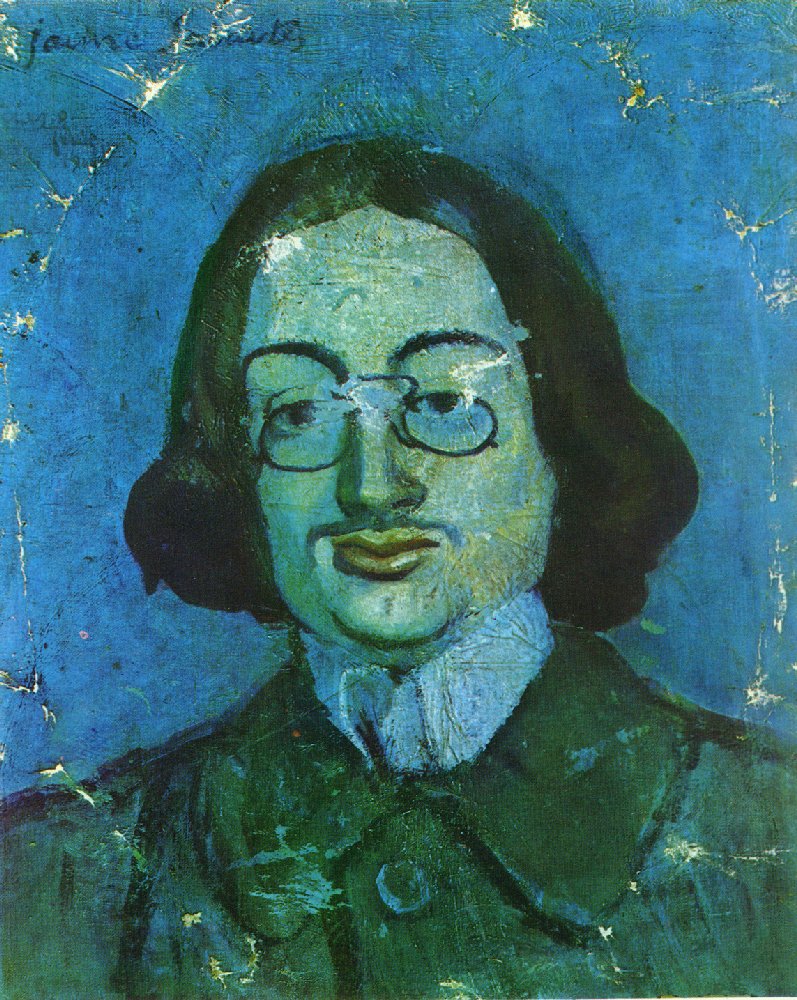 Retrato azul de Jaume Sabartés. Pablo Picasso, 1901