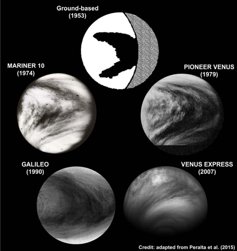 Una onda distorsionada por el viento produce la gran ‘Y’ del cielo de Venus