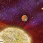 Un planeta ‘criado’ por cuatro estrellas madre