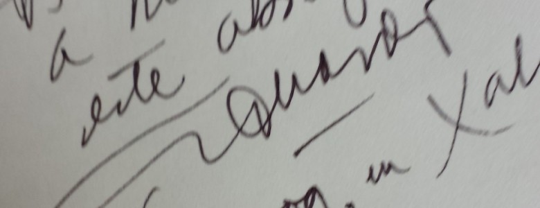La firma de Eduardo Galeano