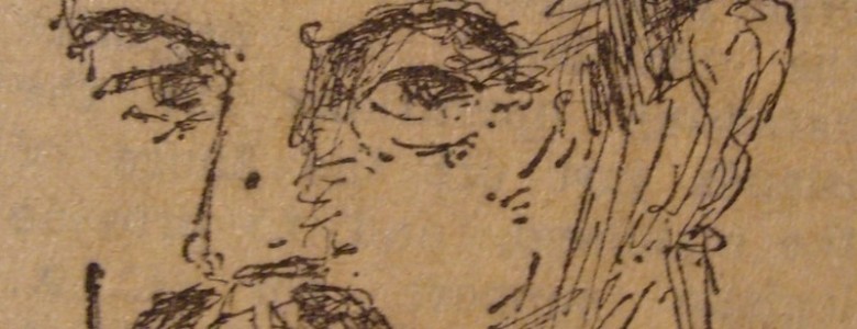 Günter Grass- dibujo de Reginald Gray, publicado en The New York Times, 1965