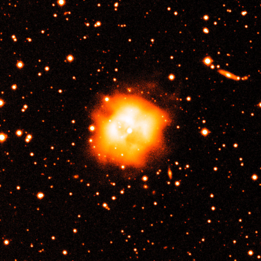 nebulosa Abell 46 obtenida con el telescopio INT del Observatorio del Roque de los Muchachos. Cortesía de R. Corradi