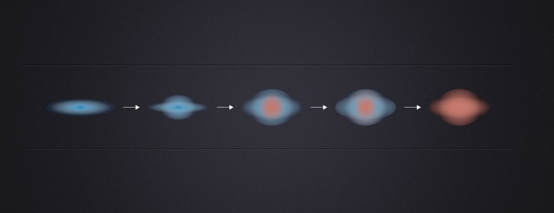 Las galaxias gigantes mueren de dentro hacia afuera