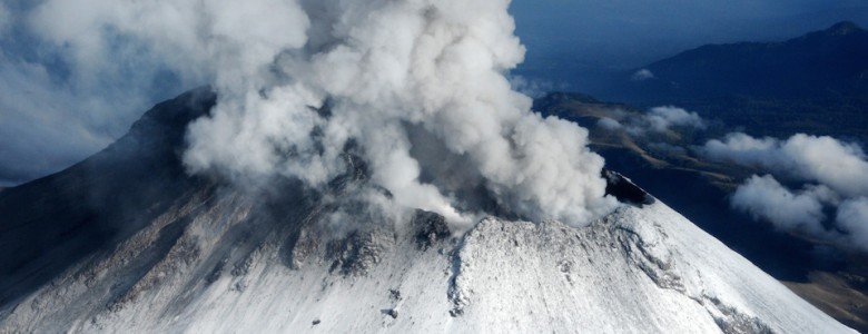 Imagen del Popocatépetl del 10 de julio de 2013- Semar