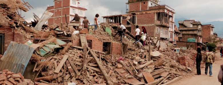 Daños causados por el terremoto en Nepal. / SIM Central and South East Asia.