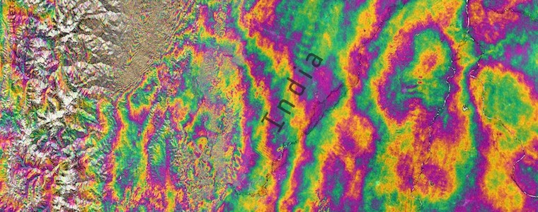Terremoto en Nepal- ESA, imagen compuesta c