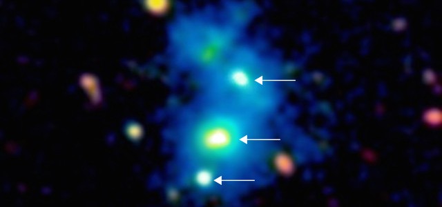 Un cuarteto de cuásares pone a prueba a los astrónomos