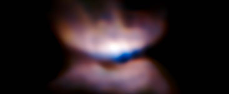 Imagen de la Estrella L2 Puppis y de sus alrededores obtenida con VLT/SPHERE. ESO