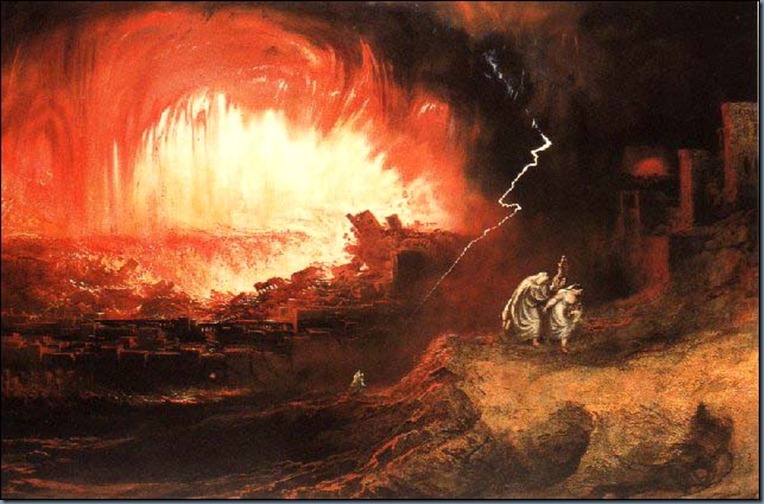 La destrucción de Sodoma y Gomora, John Martin, 1832