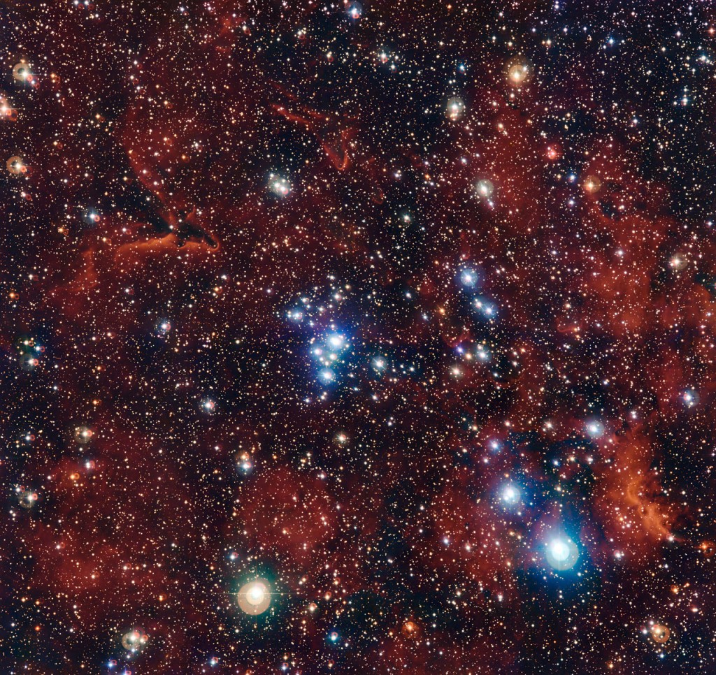 Cúmulo estelar NGC 2367: Enterrado en el corazón de un gigante