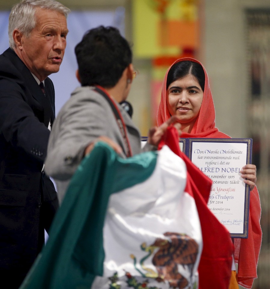 Adán Cortés Salas interrumpe la entrega del Nobel de la Paz a Malala