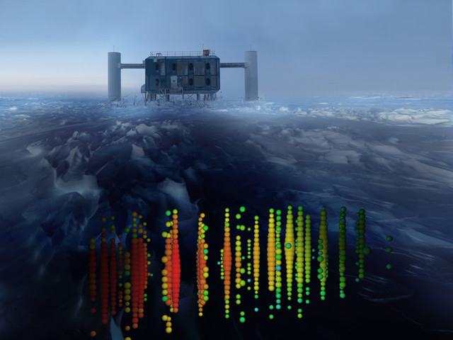 Nuevas señales de neutrinos cósmicos en el detector antártico IceCube