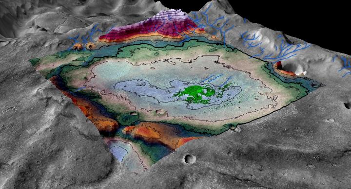 Salar vestigio de uno de los ultimos lagos de Marte- LASP/ Brian Hynek