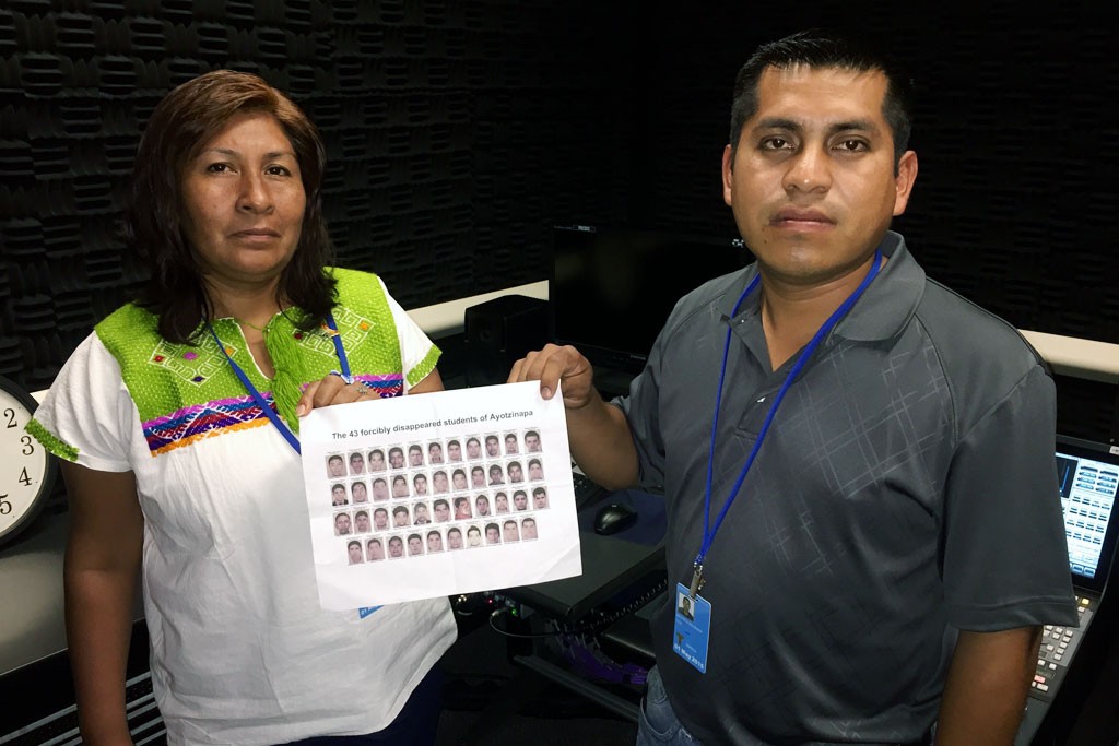 Familiares de los estudiantes desaparecidos de Ayotzinapa- ONU, Rocio Franco