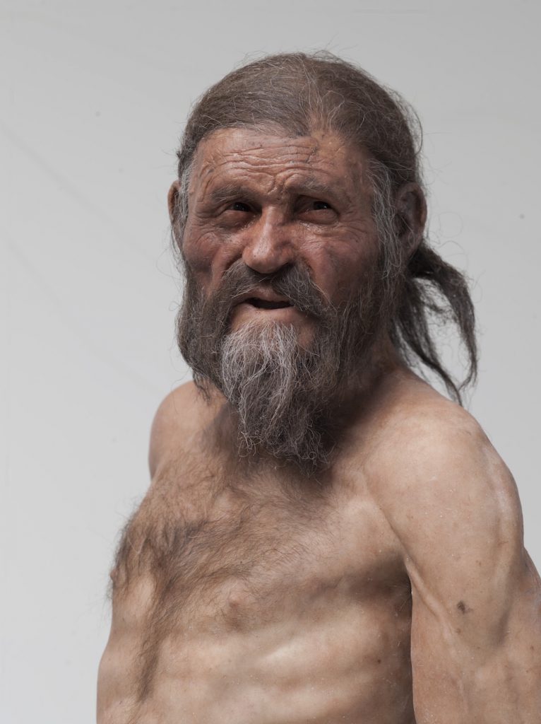 Imagen reconstruida de Ötzi- Adrie and Alfons Kennis