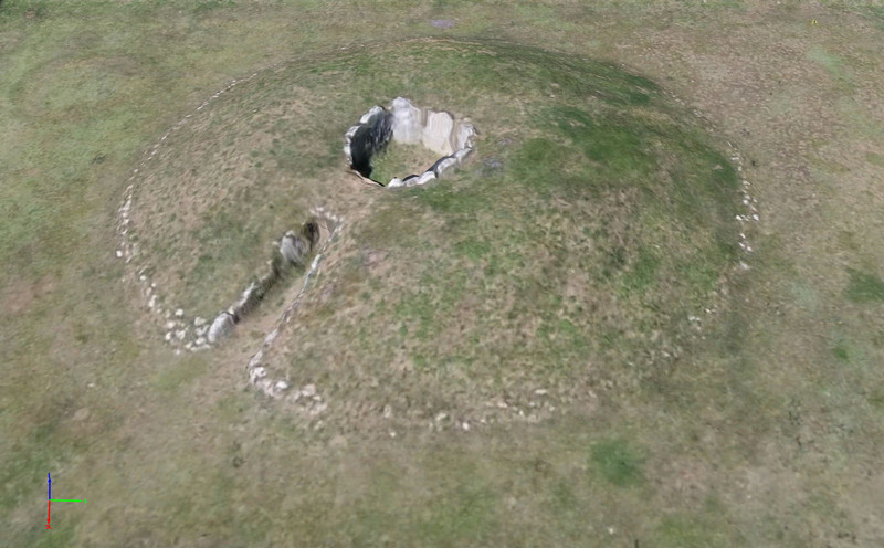 Reproducen un dolmen en 3D gracias a un dron
