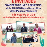 Patricia Ivison, concierto de Jazz, para la Big Band de los niños de El Paisano