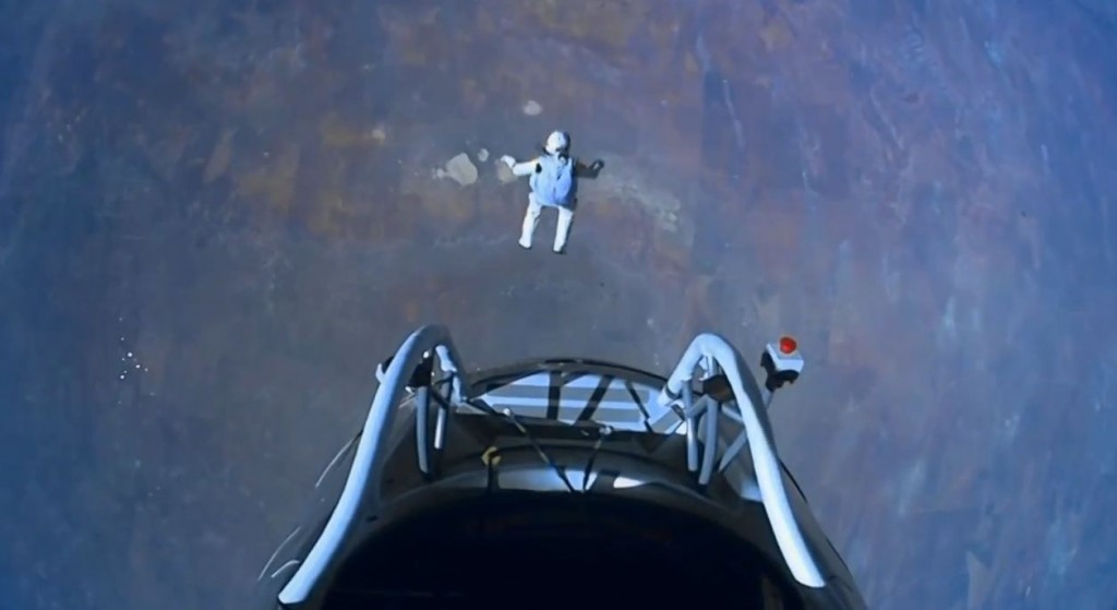 Felix Baumgartner en su salto