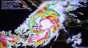 Huracán Patricia 8-18 am de México del 23 de octubre de 2015