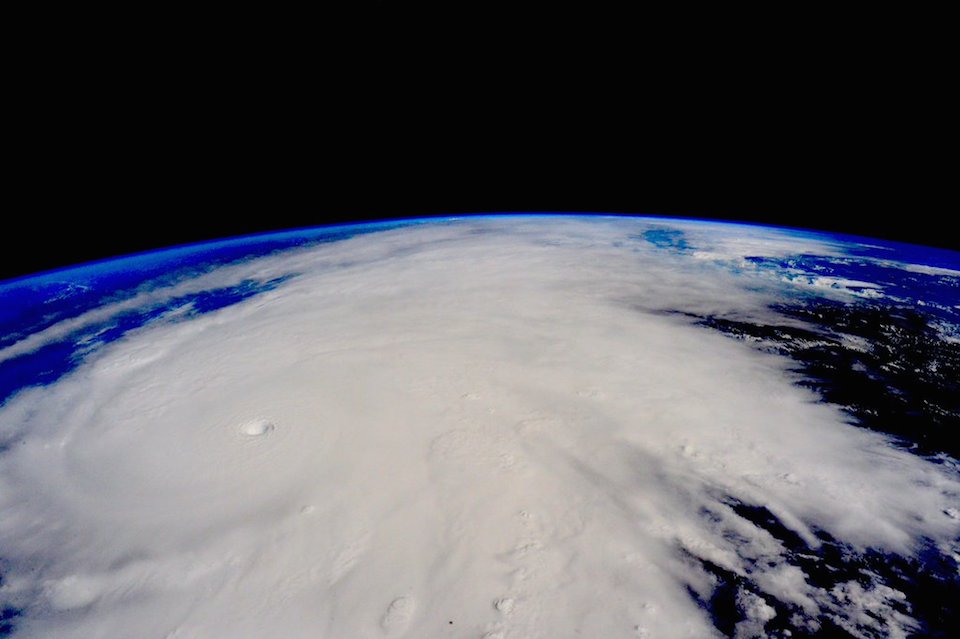 Huracán Patricia visto desde la Estación Espacial Internacional- Foto, astronauta Scott Kelly