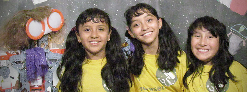 Jana Jezabel González Castrejón, Jade Titania Díaz García y Ámbar Nicole Díaz García, ganadoras del concurso Google Lunar XPRIZE