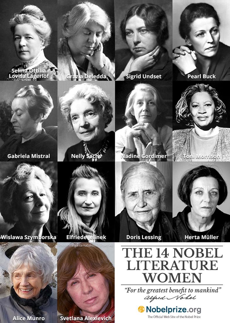 Las 14 mujeres que han ganado el Nobel de Literatura