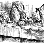 Alicia llega al País de las Maravillas, fragmento de la obra de Lewis Carroll