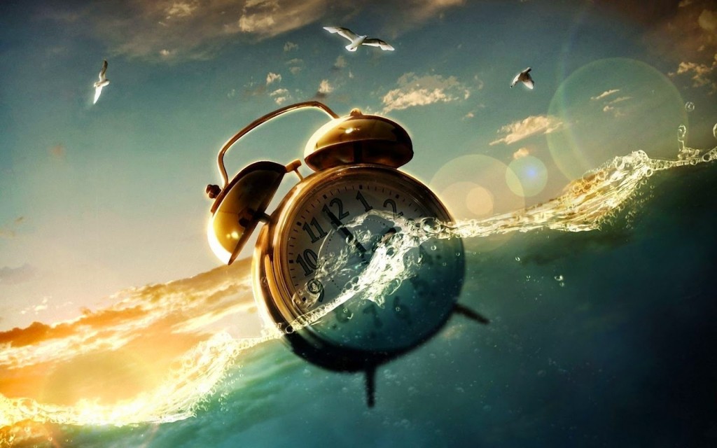 El tiempo flotando en el mar