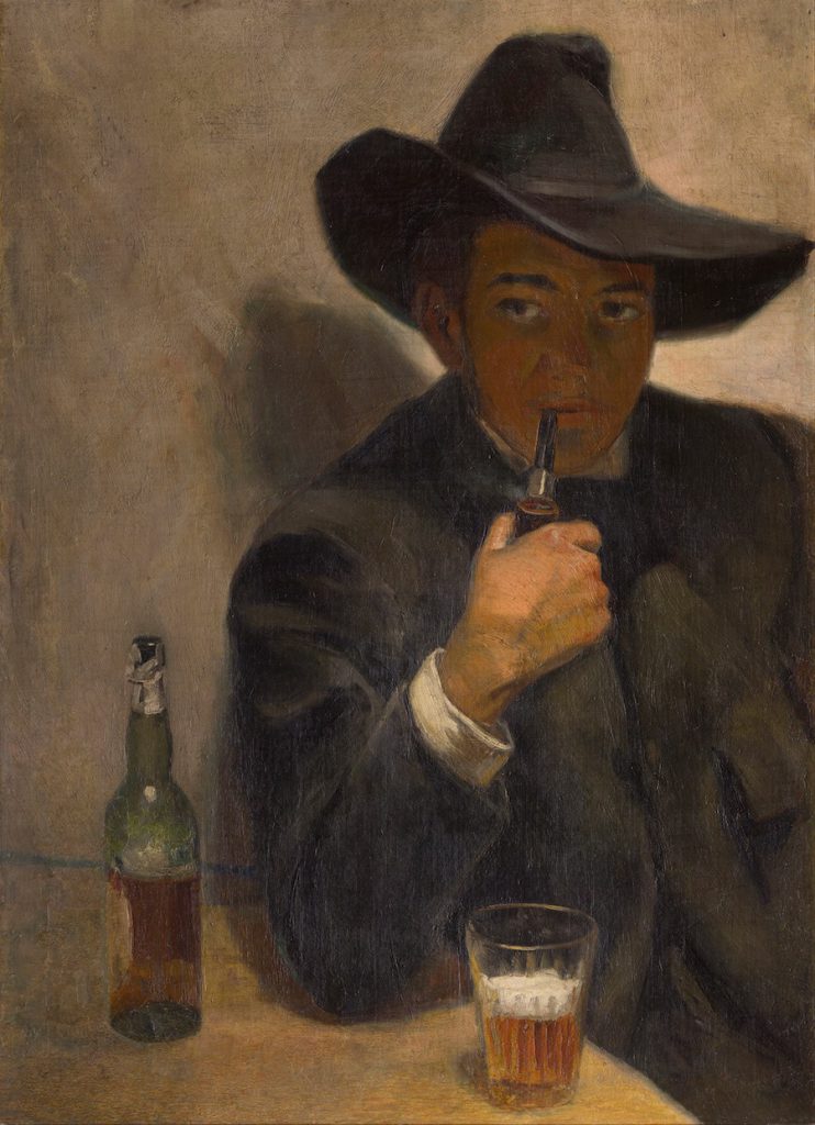 Autorretrato con chambergo, Diego Rivera, 1907- Museo Dolores Olmedo