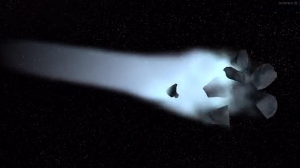 Desintegración de un cometa- NASA