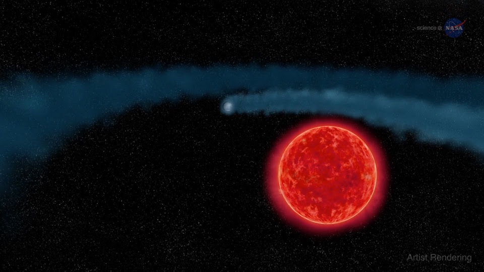 Nube de hidrógeno que evapora del planeta GJ 436b por la radiación de su estrella