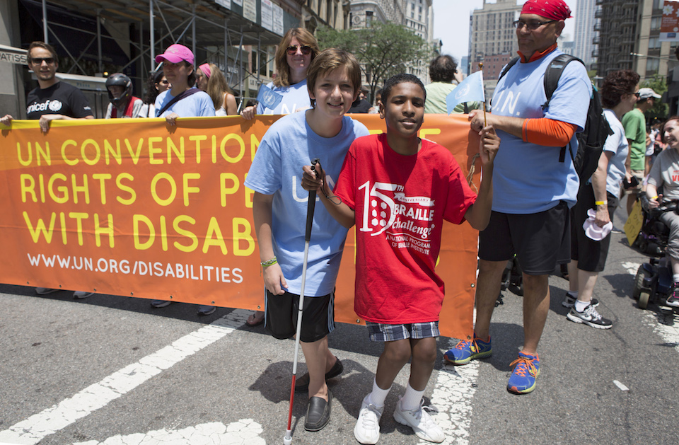 Primer desfile por la dignidad de las personas con discapacidad- Devra Berkowitz, ONU Foto
