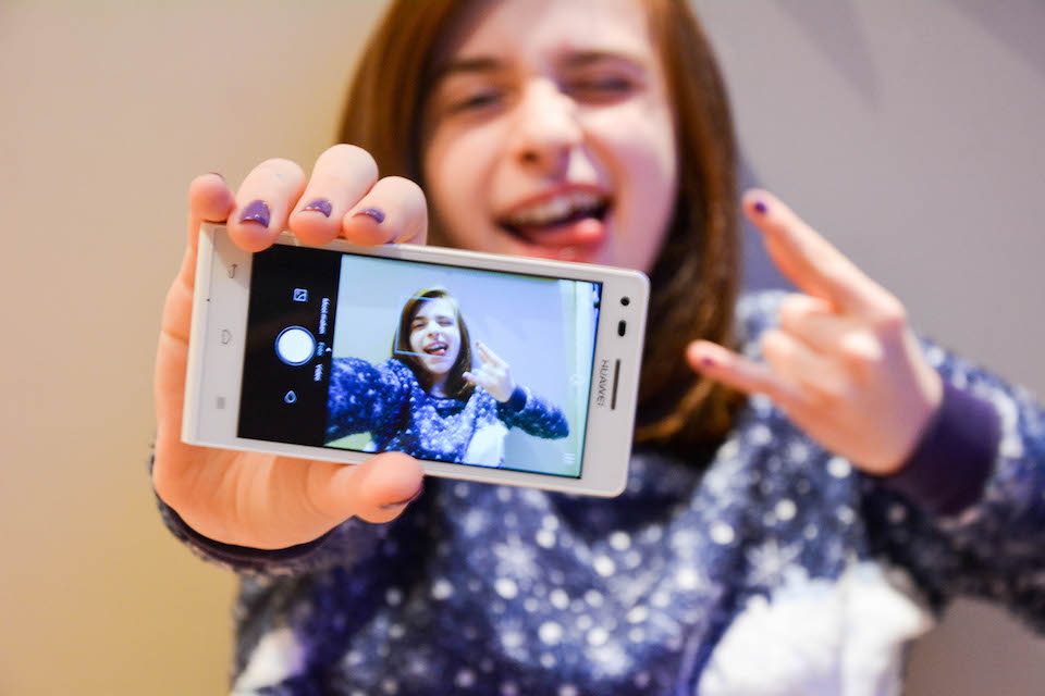 Adolescente, selfie- Ellen de Vos