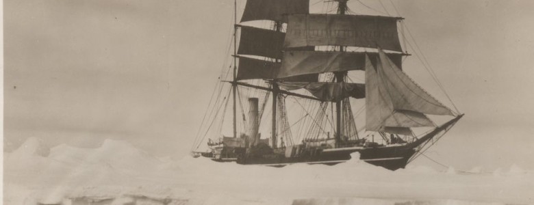 El barco Terra Nova en la Antártida en 1910, expedicion Scott