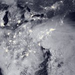 Snowzilla, vista a la luz de la Luna- NASA