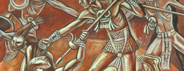 La creación del hombre maya, Raúl Anguiano- MNA