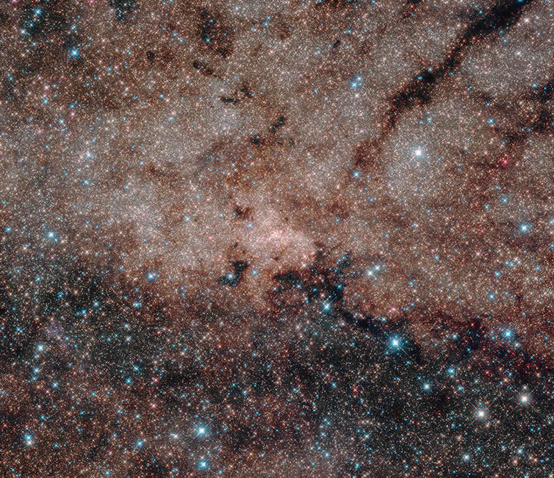 Más de medio millón de estrellas en el nucleo de la Vía Láctea- NASA, ESA, Hubble Team