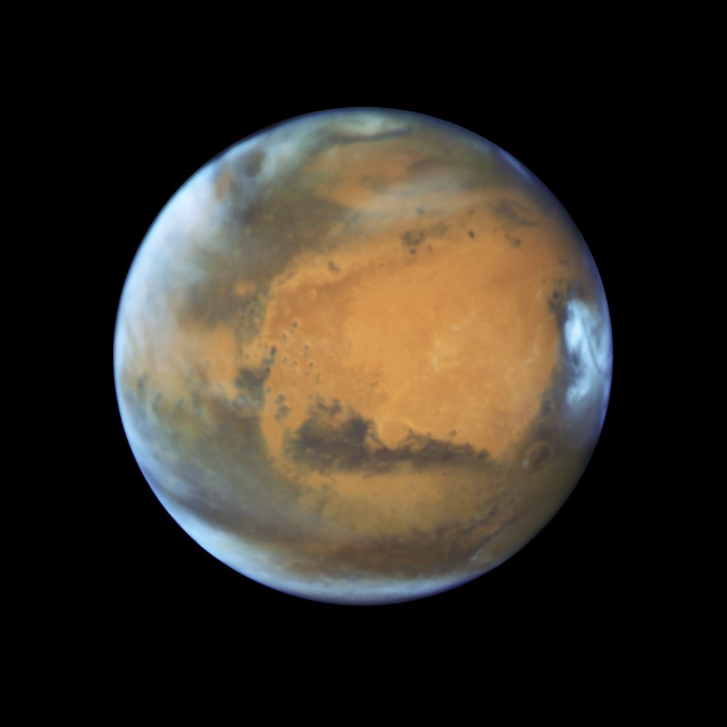 Marte fotografiado por el Telescopio Espacial Hubble el 12 de Mayo de 2016- NASA ,ESA, Hubble