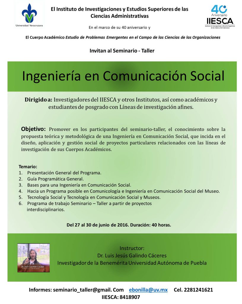 Seminario-Taller en "Ingeniería en Comunicación Social"