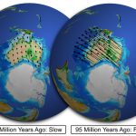 Así (de rápido) se separan los continentes