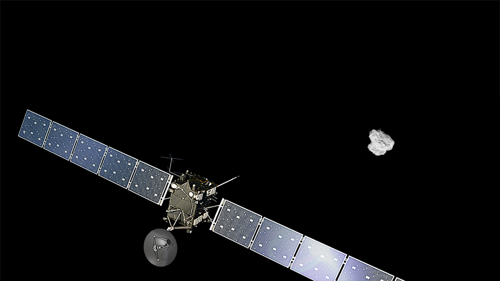 Rosetta acercándose al cometa- ESA