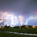 Fotografía de una tormenta eléctrica