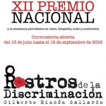 Xii Premio Nacional Rostros de la Discriminación “Gilberto Rincón Gallardo”