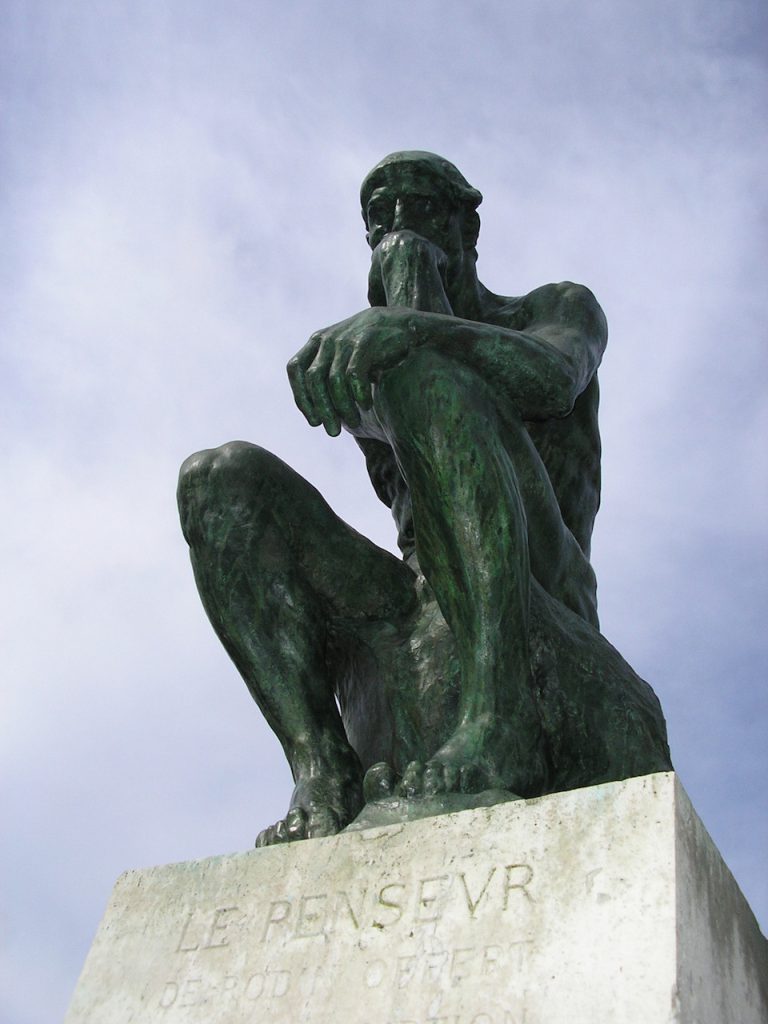 El Pensador, de Augusto Rodin, foto de Adrían Arellano (Zahualli)