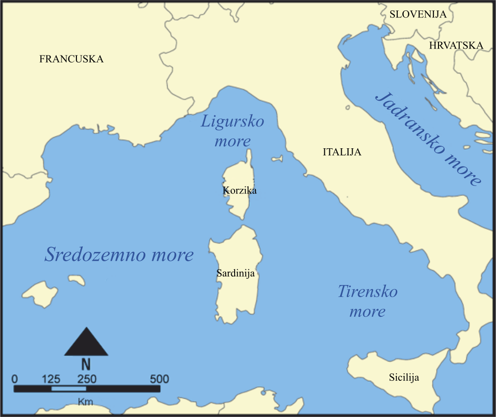 Los investigadores han analizado la cantidad de uranio-236 en el Mar de Liguria, en el Mediterráneo noroccidental. / Wikipedia