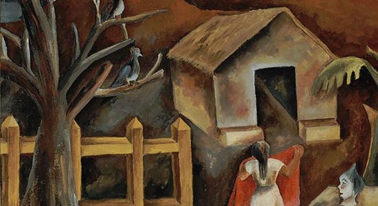 El mantel rojo, María Izquierdo, 1940- Colección Blaisten