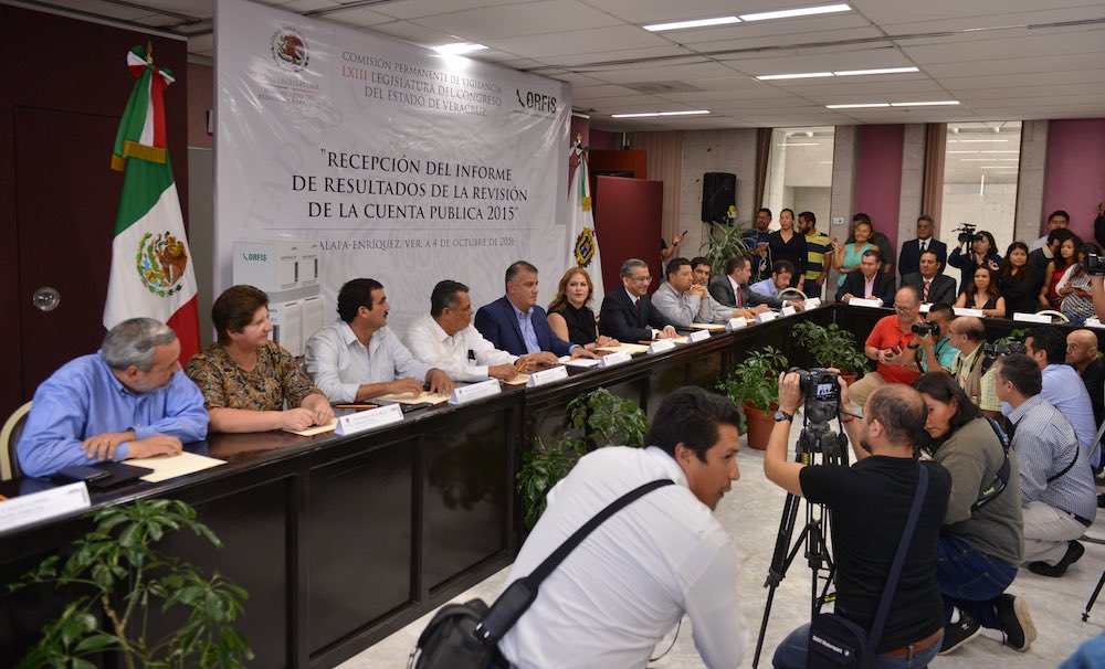 Recibe Congreso de Veracruz Informe de Resultados rde al revisión de la cuenta pública 2015, ealizado por el ORFIS
