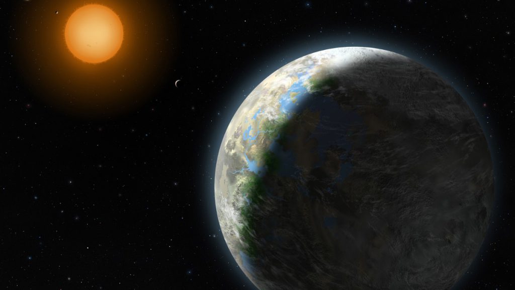 Ricitos de Oro, planeta extrasolar Gliese 581- Ilustración Lynette Cook