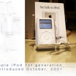 El primer iPod, lanzado el 23 de octubre de 2001