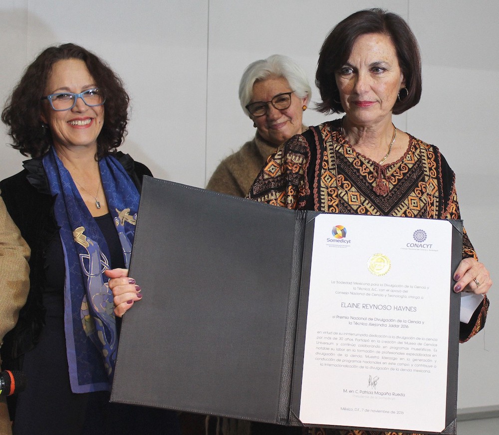 Elaine Reynoso, Premio Alejandra Jaidar de divulgación de la ciencia